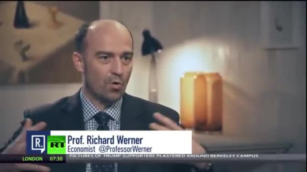 Prof. Werner brilliantly explains how the banking system and financial sector really work.