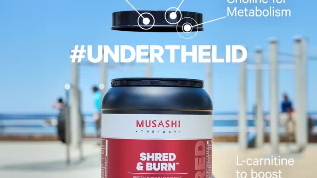 Musashi Shred & Burn Protein Powder