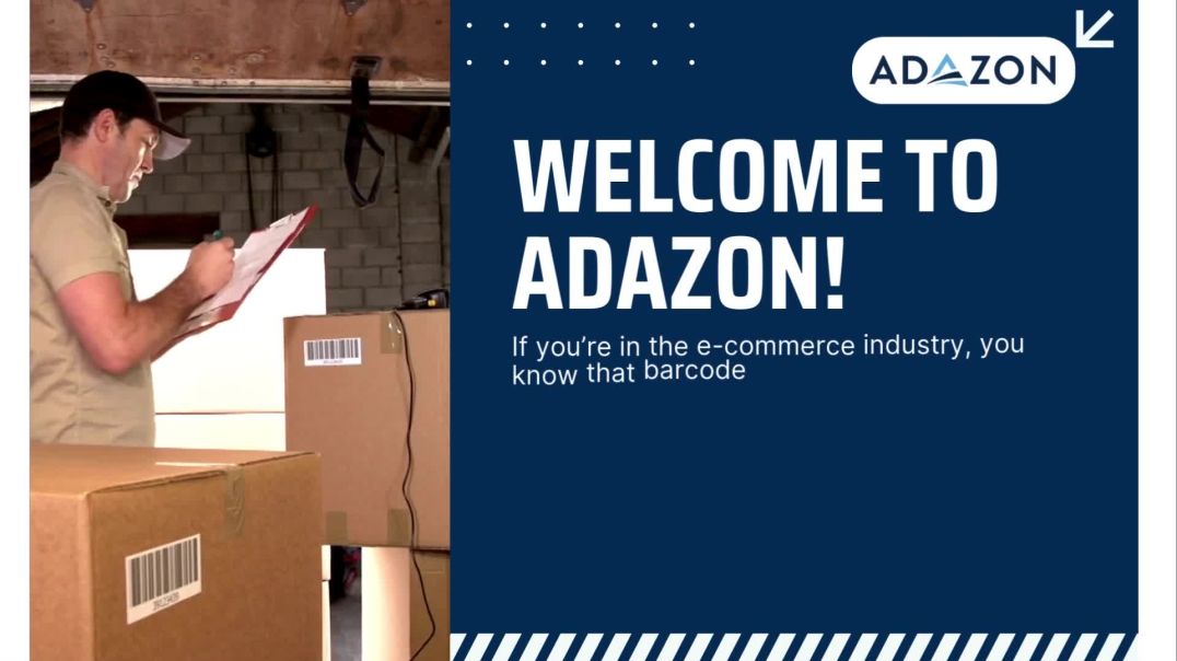 ⁣Fast and Accurate Barcode Label Maker for eCommerce Business-Adazon