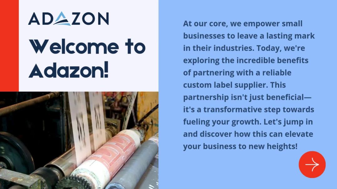 ⁣Premium Custom Label Suppliers in the USA- Adazon