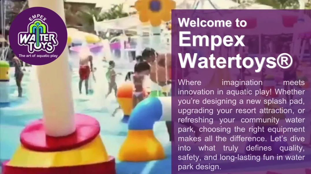 ⁣Innovative Water Park Equipment by Empex Watertoys®