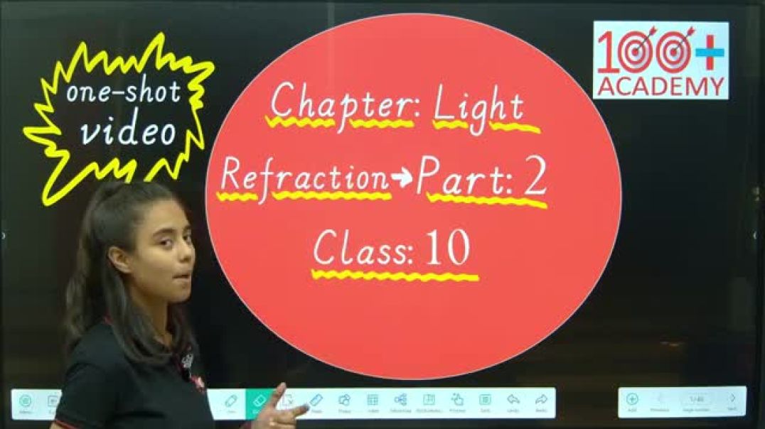 ⁣Refraction of Light Class 10 Explained | Master Physics Concepts Easily with 100 Plus Academy